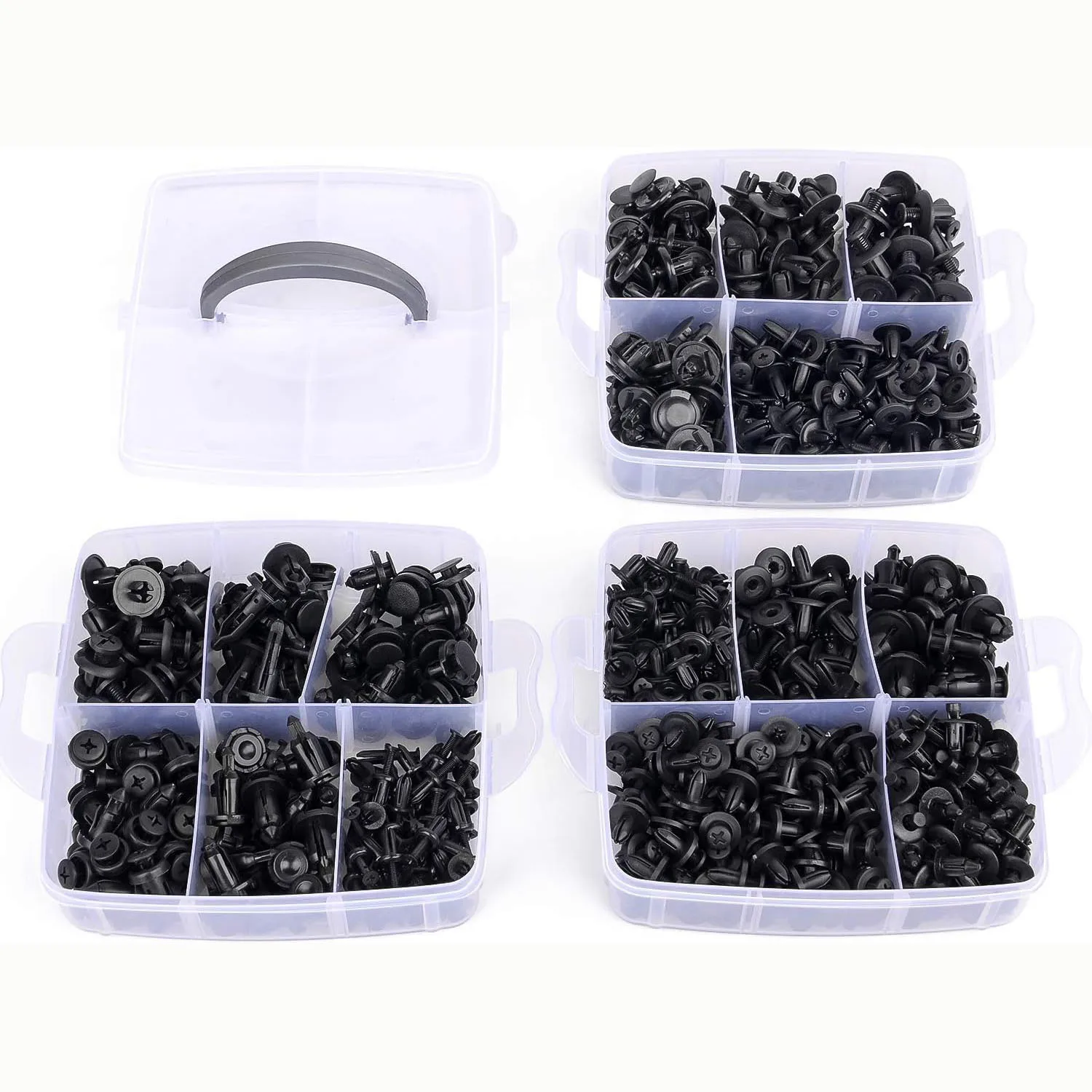Car Fastener Clips 620Pcs Mixed Door Trim Panel Auto Bumper Rivet Retainer Push Engine Cover Fender Clip