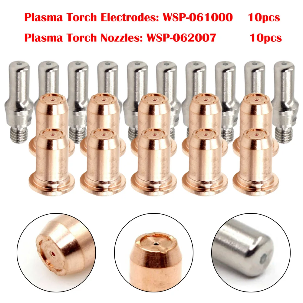 

Electrode Tips Plasma 0.9mm 30A-40A Accessories IPT40 Torch Plasma Cutters Plasma Electrode Torch Consumables 20pcs
