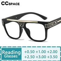 R57330 Luxury Large Frames Reading Glasses Vintage Rivet Optical Presbyopic Spectacles Dioptric +50 +100 +200 +300 1