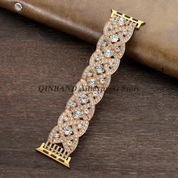 Luxurious Rhinestone Bling Bracelet - Ultra2 45mm 49mm (Gold)