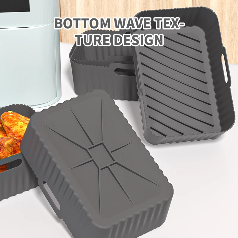 Air fryer silicone air fryer oven baking silicone tray reusable air fryer pot bottom mold pizza fried chicken tool