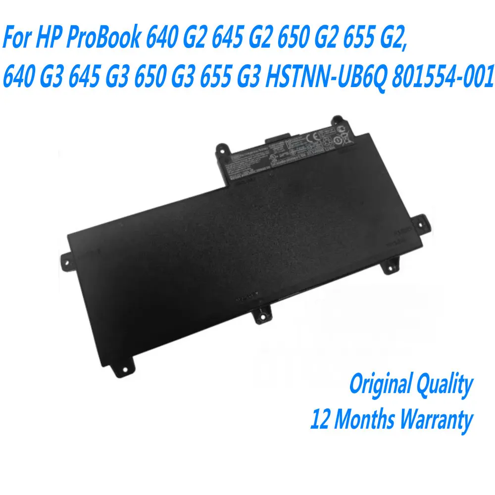 Nuova Batteria Per Laptop Ci03 Ci03Xl Per Hp Probook 640 G2 645 G2 650 G2 655 G2, 640 G3 645 G3 650 G3 655 G3 Hstnn-Ub6Q 801554-001