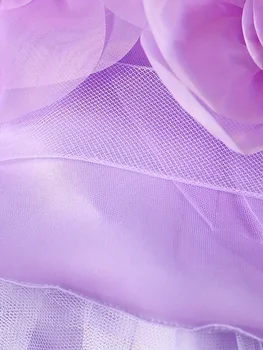 Girls Princess Dress Luxury Elegant Lilac Sleeveless Party Evening Dresses Kids Wedding Birthday Ball Gown For Girl Children 5