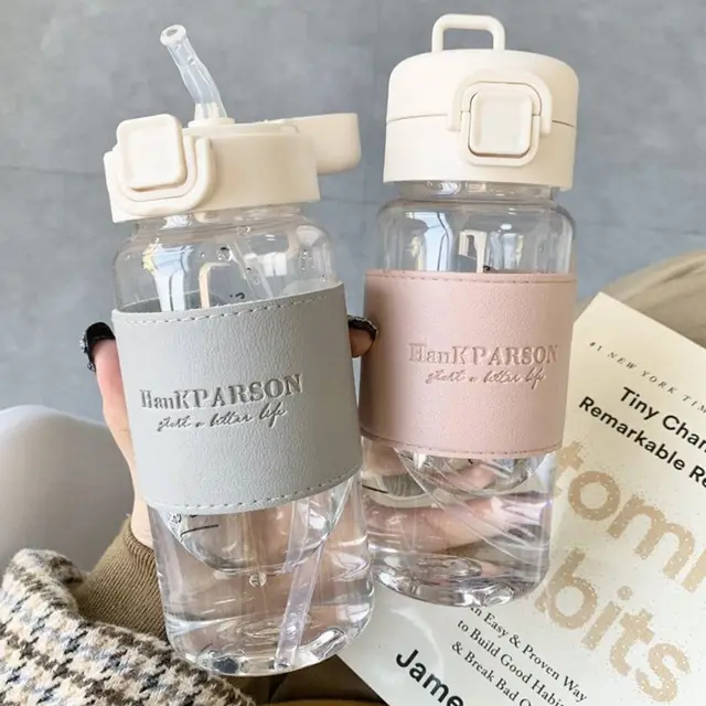500ml Creative Large Capacity Summer Water Bottle With Sippy Leak-Proof Water Cup Cute Travel Drinking Kettle Outdoors