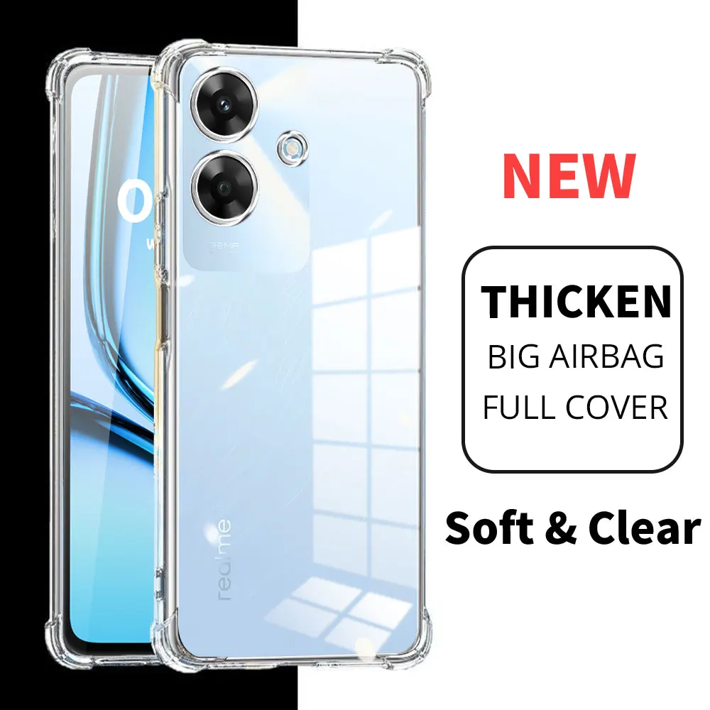Shockproof Clear Soft Silicone Phone Case