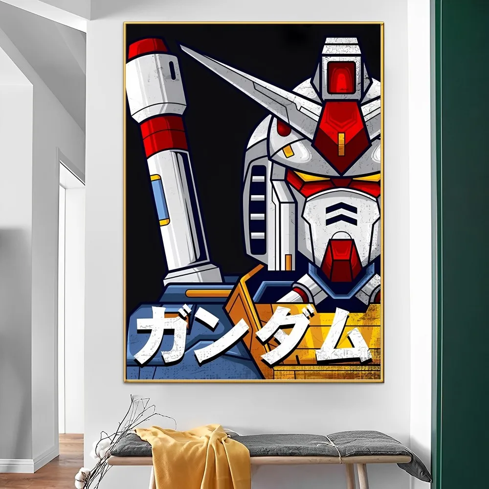 Mobile Suit G-Gundam Anime Posters Sticky Wall Art Retro Posters for Home Kawaii Room Decor poster prints,anime poster