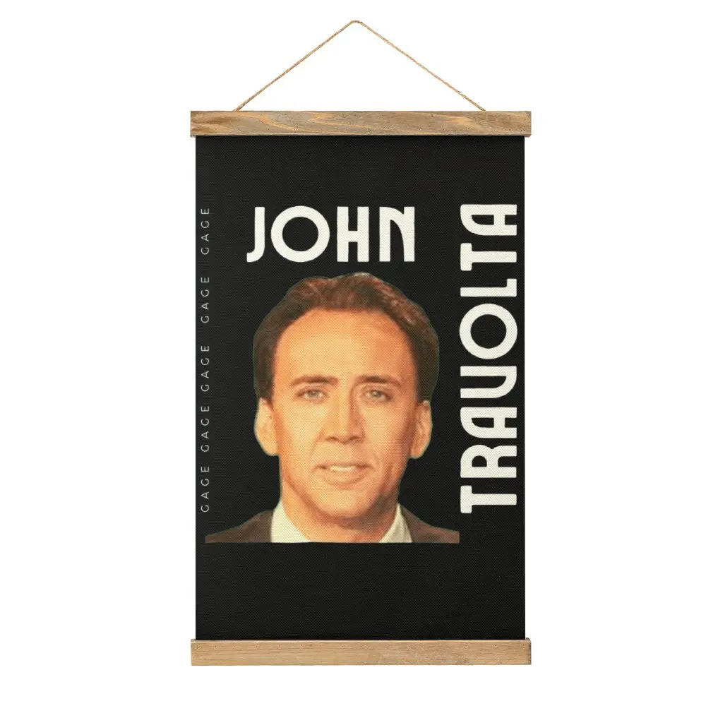 

17 холщовых висячих картин Николаса Кейдж Джон травольта с изображением лица премиум-класса, украшение для ресторана, Забавный саркастический стиль, висячий Pi