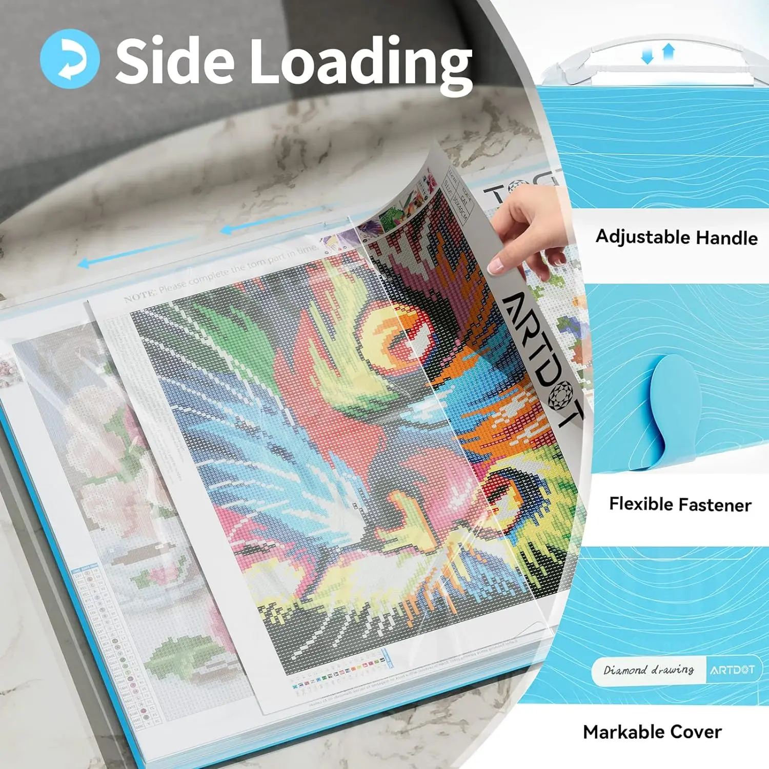 ARTDOT Storage Book For 5D Stitch Diamond Painting Art Tools A3 A2 A1 Storage Folder Diamonds Painting Kits Accessories