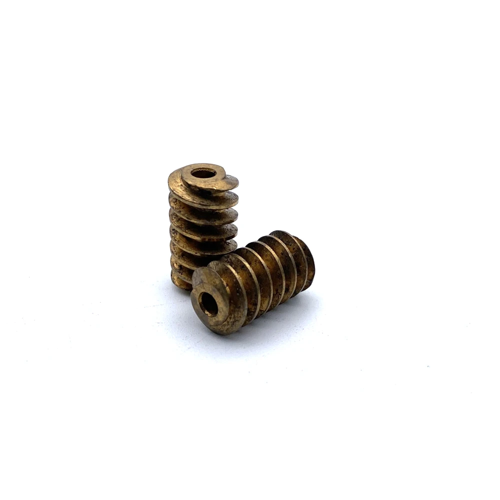 10mm Copper Worm Gear 3.17MM DIY Motor Spindle Reduction Parts