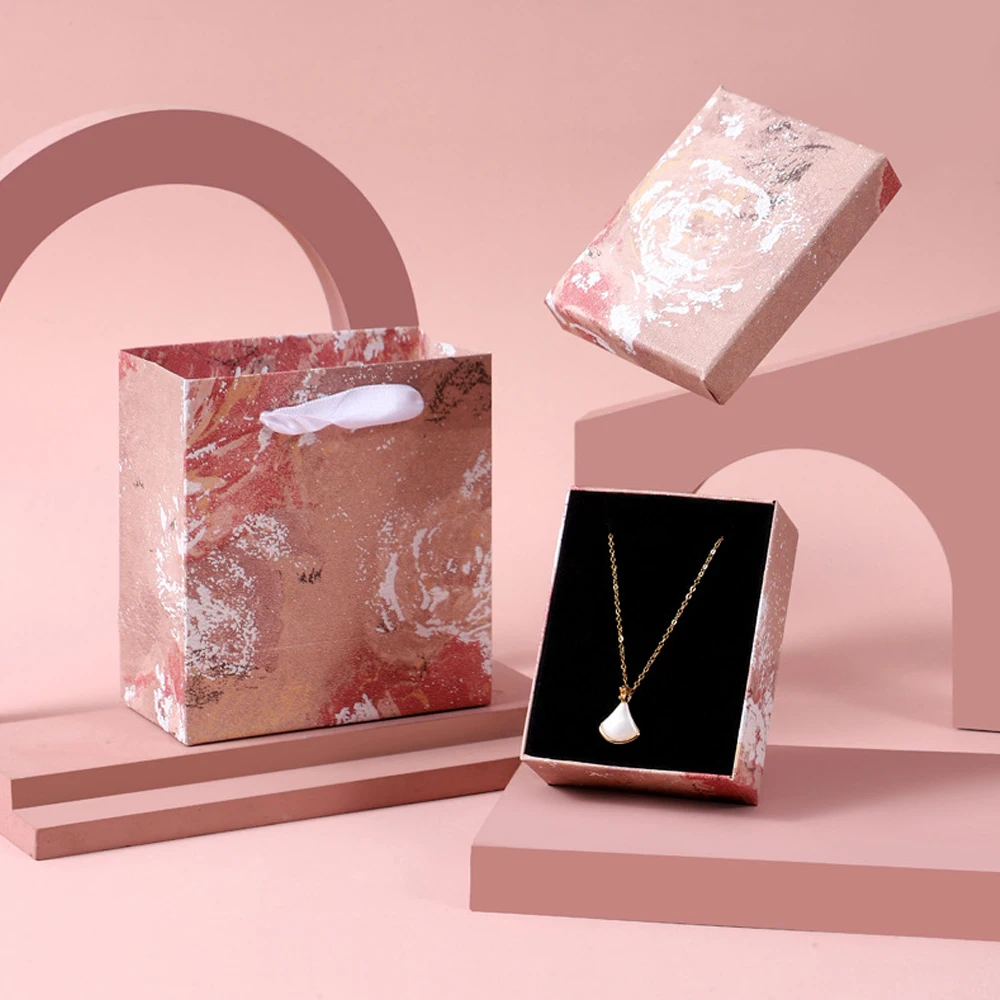 24 Stück süße braune Schmuck-Papierbox, Ohrringe, Ring, Anhänger, Armband, Organizer, Uhr, Brille, Perlenkette, Schlüsselanhänger, Kosmetiktasche – Detail 6