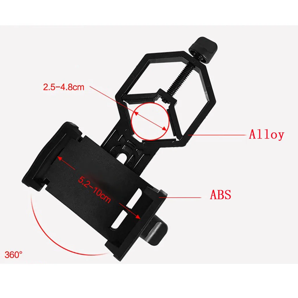 Universal Cell Phone Telescope Adapter Mount Monocular Spotting Scope Telescope Mobile Phone Holder Bracket Support Eyepiece