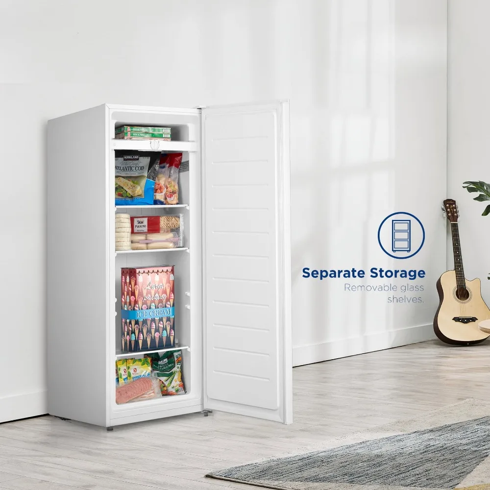 New 7.0 Cu Ft Upright Freezer, White