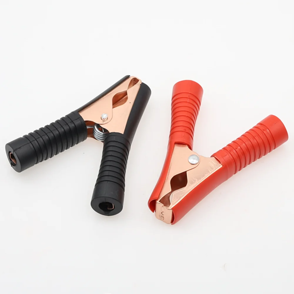 100A Crocodile Clamp for Automotive Battery Red Black 90 x 75 x 18mm Spark Charging Accessories