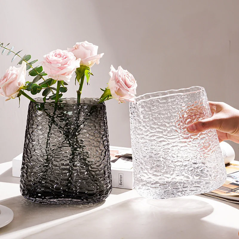 Glass Flower Vase Flat Glass Vases For Home Decoration AliExpress