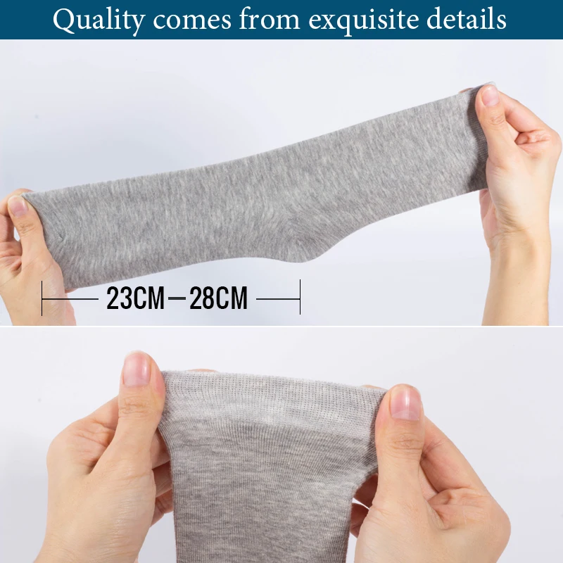 Cotton Socks Black Breathable Business Men 10 Pairs