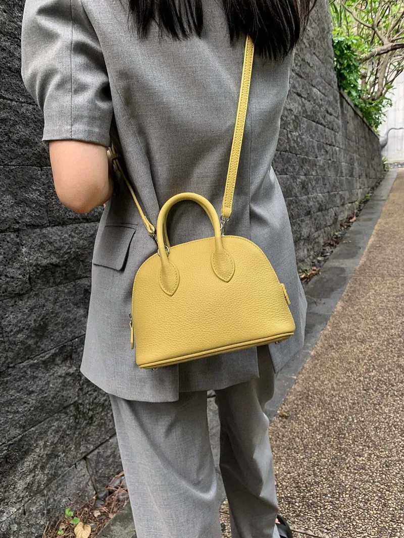 Klassische Damen Handtasche Aus Leder Als Umhängetasche Klein_voghion.com