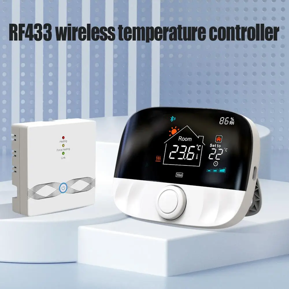Tuya Smart Home Rf433 Module Furnace Temperature Sensor Wireless Thermostat  Control Wireless Digital Indoor Outdoor Casa Intelig - AliExpress
