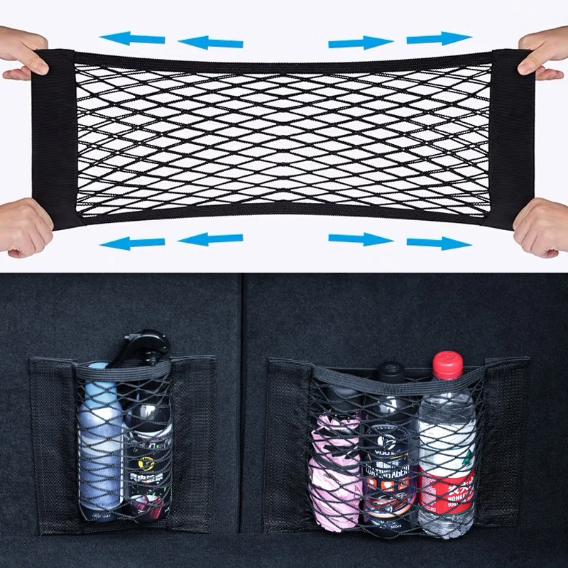 Per Dodge Caliber Journey Ram Durango Car Seat Back Storage Net Bag Supporto Per Telefono Trunk Net Auto Car Seat Mesh Organizer Tasche