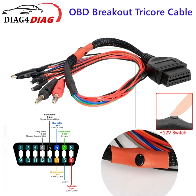 Adapter Universe Cavo Adattatore OBD2 A D-SUB 26 Pin – Lunghezza 170 Cm, Per Tester HU Adattatore 21+2 Di Weimar – Plug And Play