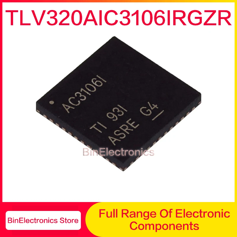 

TLV320AIC3106IRGZR TLV320AIC3106 VQFN-48 New original ic chip In stock