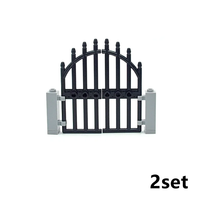 DIY City Friends House Building Blocks Set with Fence, Stairs, Ladder, Gate, Door, Window, and Garden Figures