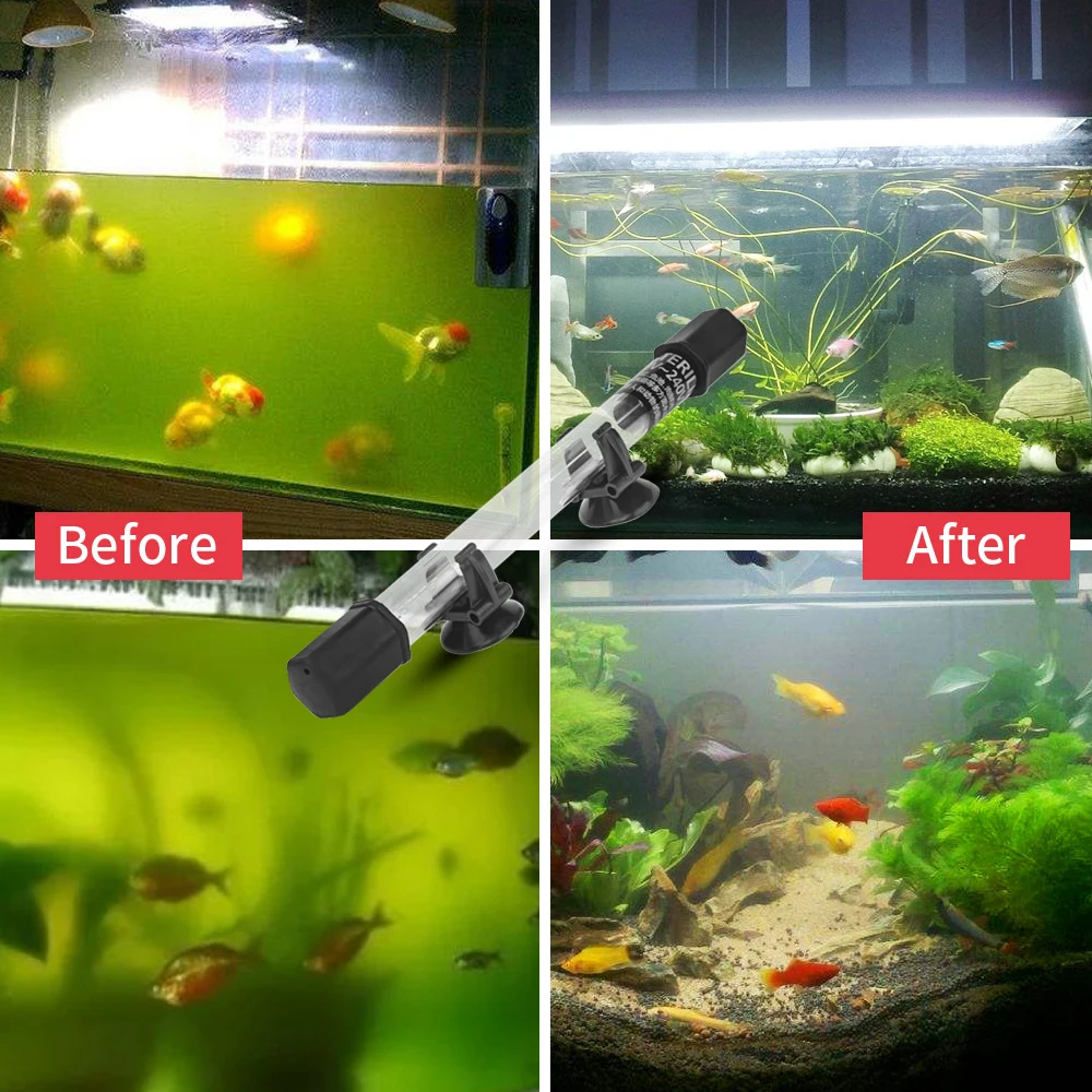 Aquarium Clean Light UV Light Sanitizer Aquarium Light Aquarium Lamp 5w/11w Green Away For Fish Tank Water Treatment