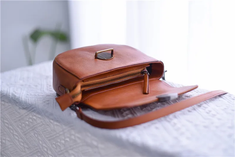 Pndme Mode Vintage Designer Echt leder Frauen Diagonale Tasche lässig handgemachte Luxus echte Rindsleder weibliche kleine Umhängetasche – Detail 28