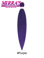 Vibrant Multicolor Synthetic Braiding Hair Extensions - Soft and Easy to Style - 1Pcs/Lot (Purple)
