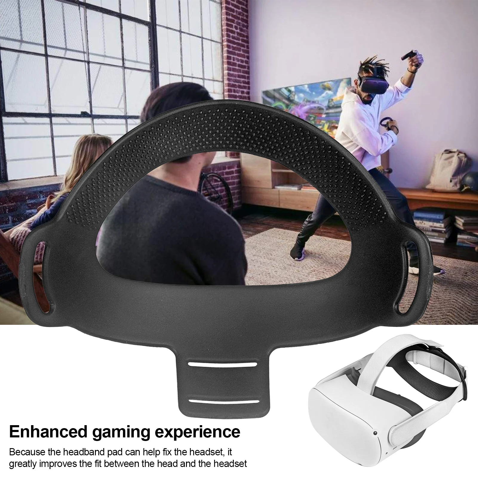 Oculus Quest 2 Headband Cushion Removable Professional VR Headsets Pad TPU Pressure-relieving Fixing Frame For Quest2