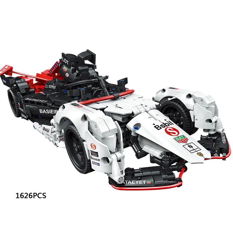 

Technical Raido 2.4ghz Remote Control FE Racing Car Build Block 1:12 Scale F1 Model Formula E Vehicle Brick Rc Toy Collection