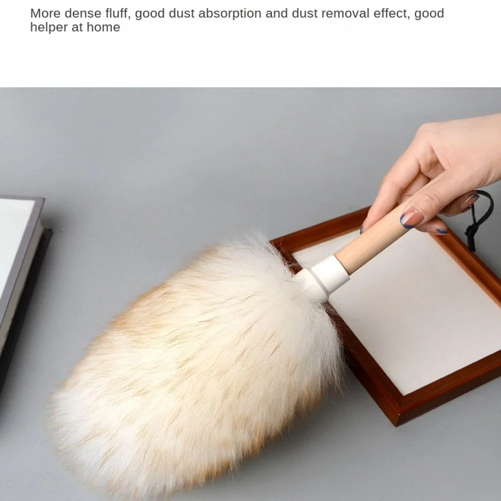 Household Anti-static Wool Duster Brush For Sofa Furniture Car Bedroom Cleaning