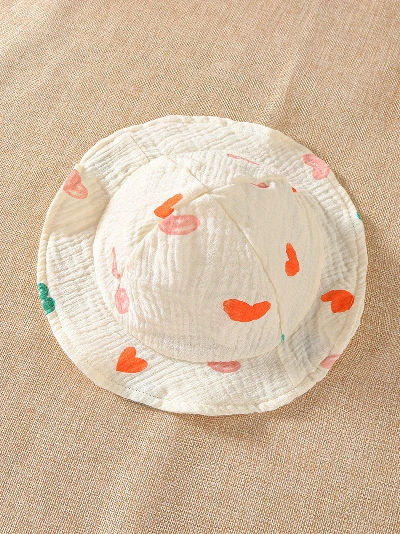 Baby Girls Summer Heart Print Bodysuit