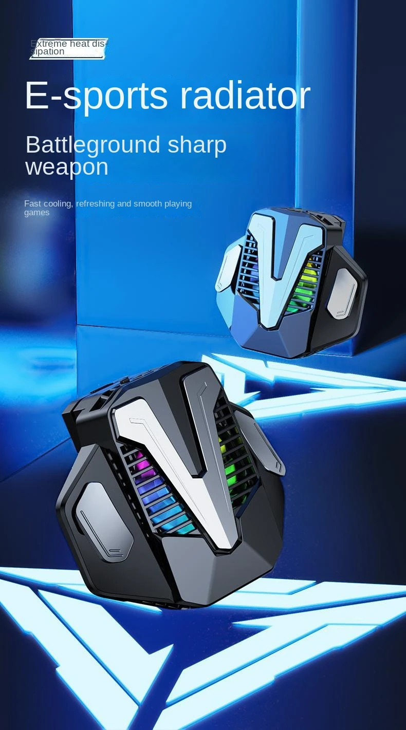 Refroidisseur Téléphone Besreey - Ventilateur 3 Vitesses, Clip Arrière, 15W, Léger, Silencieux, Pour Gaming