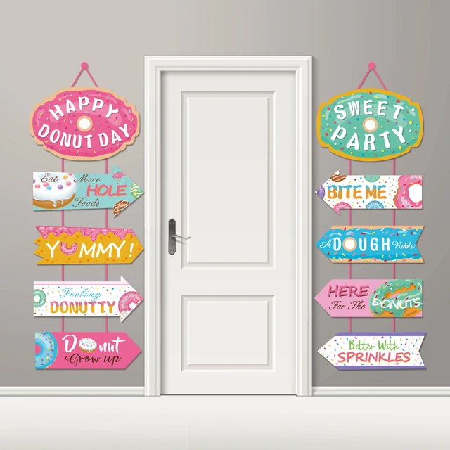 3-Piece Candyland Birthday Party Banner Set - Colorful Glitter Sweet Candy Decor For Birthday & Baby Shower - View #9