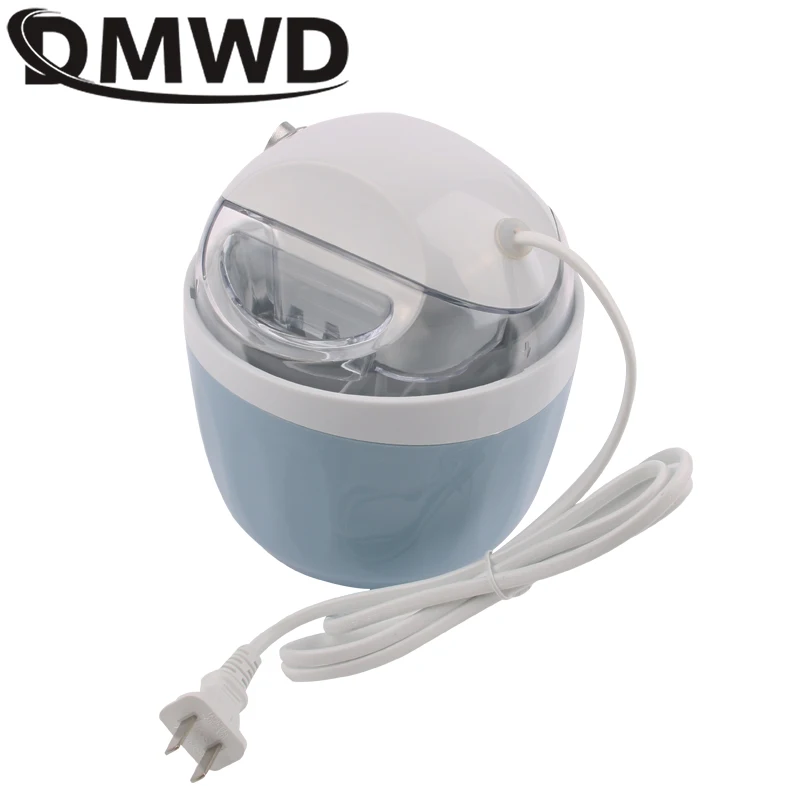 DMWD MINI Automatic DIY Ice Cream Maker Milkshake Icecream Machine Cool Fruit Dessert Sorbet Freezer Milkshake Blender 500ml