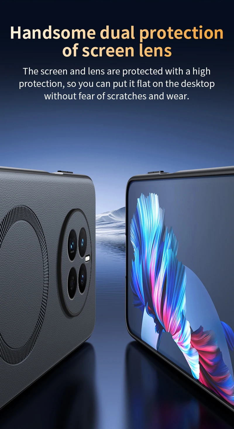Für Huawei Mate 50 Fall Magnetische Leder Schild Abdeckung Für Huawei Mate 50 Hohe Qualität Anti-Fingerprint Nicht-Slip PC + TPU – Detail 16