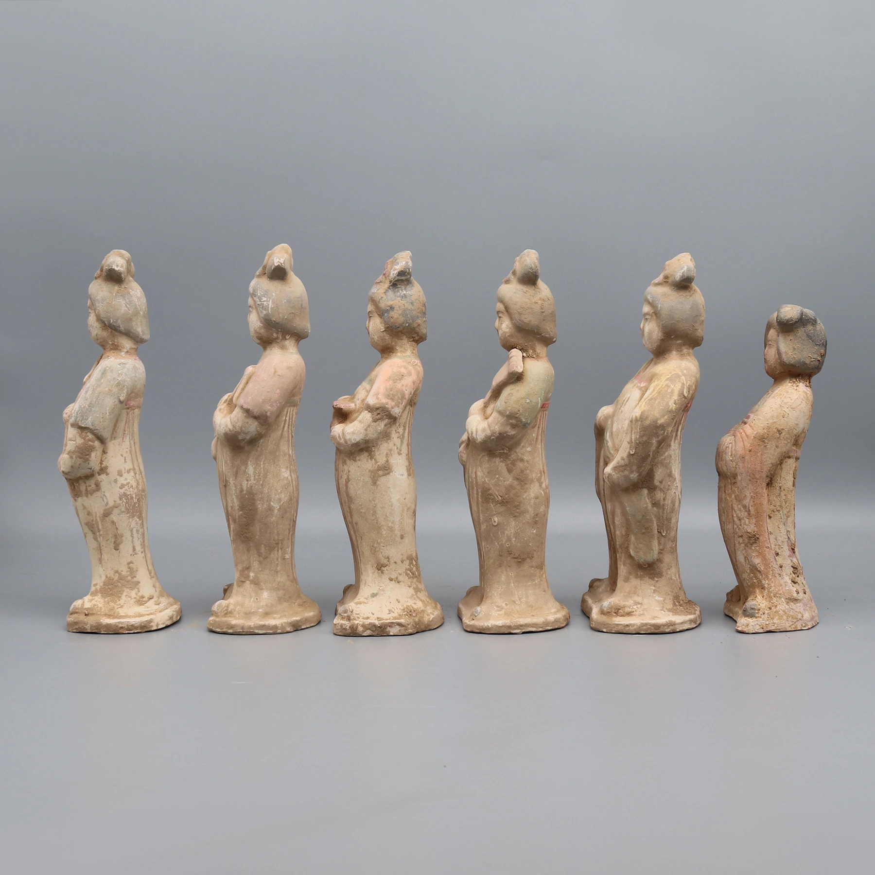 Tang Dynasty Lady Figurines, Musician Figurines, Terracotta Replica 3