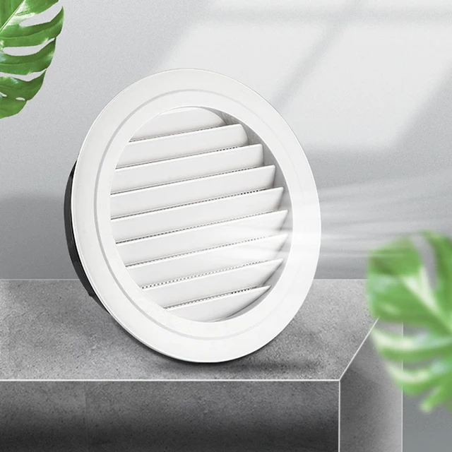 ABS Round Air Vent Louver Grille Cover Outlet Wall Ceiling Exhaust Ducting Waterproof Outlet Heating Cooling Ventilation Cap 6