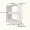 1 PC spice storage rack,90 degree swivel item storage rack, countertop 2 tier storage rack,small storage and organizer rack 6
