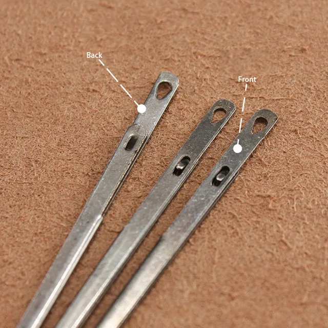 3pcs Leather Sewing Craft Tool Leather Rope Needle Leather Needle Knitting  Needle Double Hole Leather Rope Lace Needle DIY - AliExpress