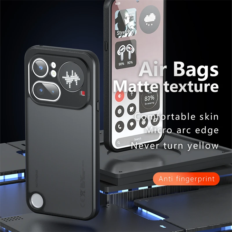 Matte Transparent Shockproof Bumper Protective Case