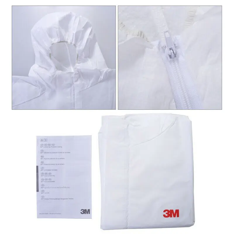 3M 4510 Hooded One-Piece Protective Clothing Anti-Particulate Liquid Spray Pesticide Paint Household Cleaning Clothing