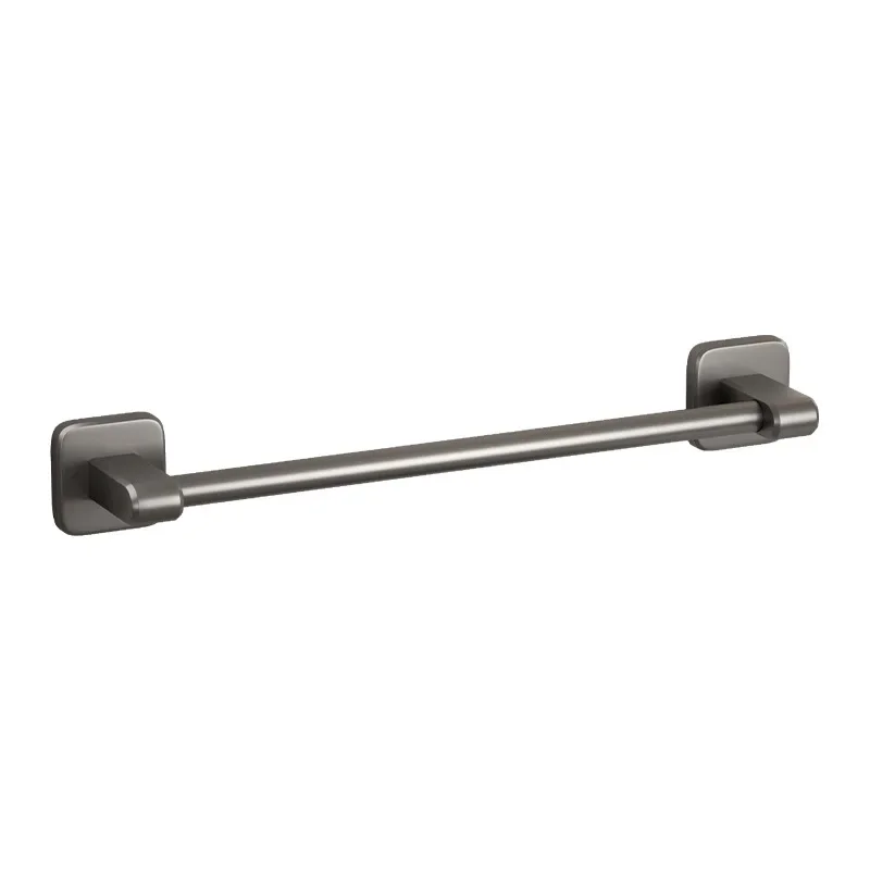 Towel Holder Space Aluminum ABS No Drilling Bathroom Organizers Self-adhesive Towel Bar Bathroom Shelves Kitchen Storage Rack