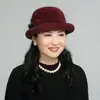 Women Winter Hat Elegant Windproof Flower Embellished Basin Hat Ultra-Thick Keep Warm Autumn Winter Imitation Fur Hat Basin Caps 2