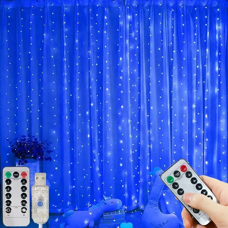 thumbnail image 1 of Guirnalda de luces LED con 8 modos y USB, para decoración de bodas, Navidad, hogar, Año Nuevo 2025, 6 m, para fiestas y vacaciones, 1 of 5