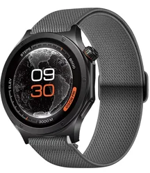 Adjustable Elastic Nylon Strap for Smartwatches - Premium Accessory Bracelet (Cool gray)