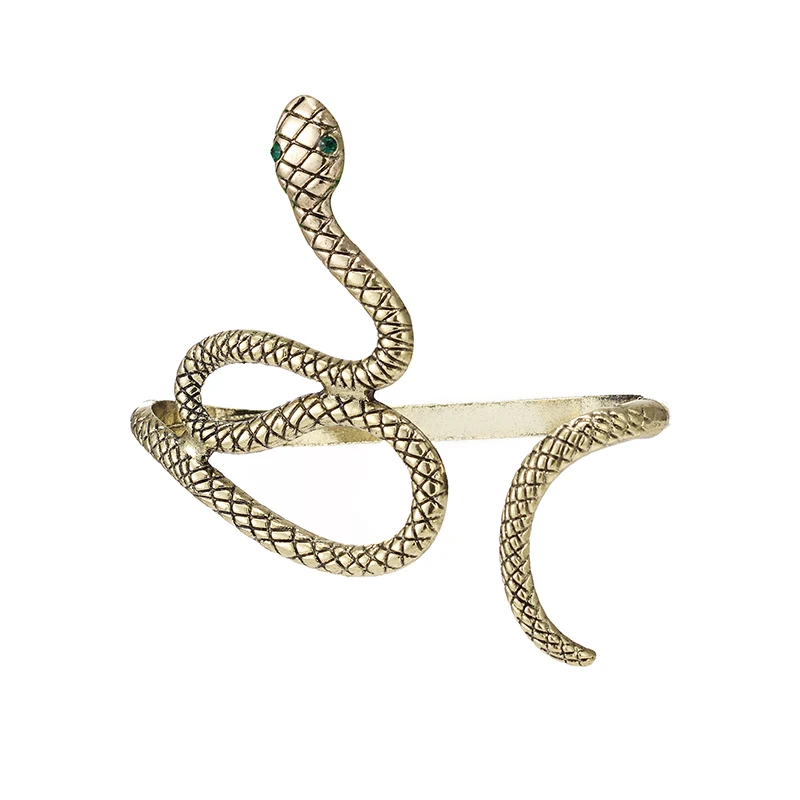 Fashion Vintage Charm Snake Shape Hand Palm Bracelet Bangle Cuff Ring Women Jewelry Student Gifts 2