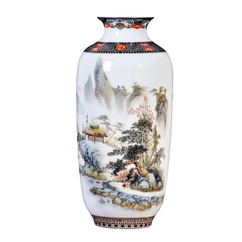 Jingdezhen Ceramic Vase Vintage Chinese Style Animal Vase Fine Smooth Surface Home Decoration Furnishing Articles flower vase ceramic vase
