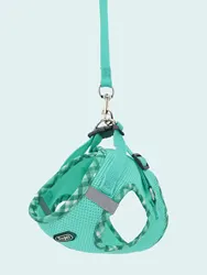 Premium Adjustable Anti-Pull Dog Harness for Easy Control, Perfect for Small to Medium Pets (Green)