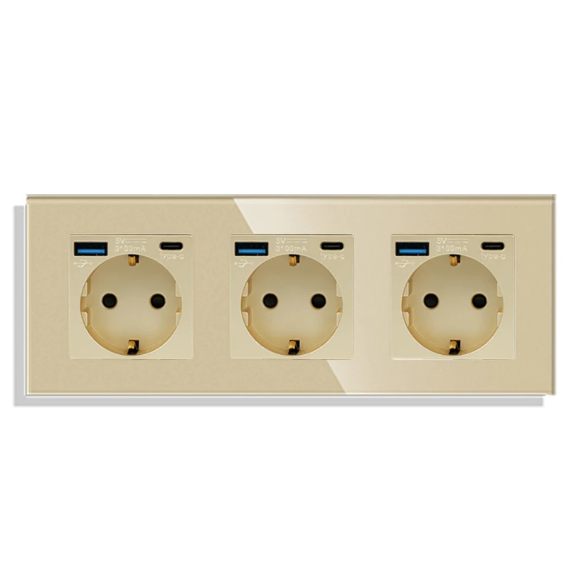 Triple Type-C Socket